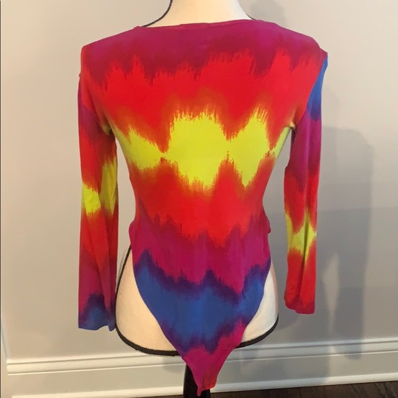 RARE Vintage Multicolored Versace Bodysuit - Picture 4 of 6
